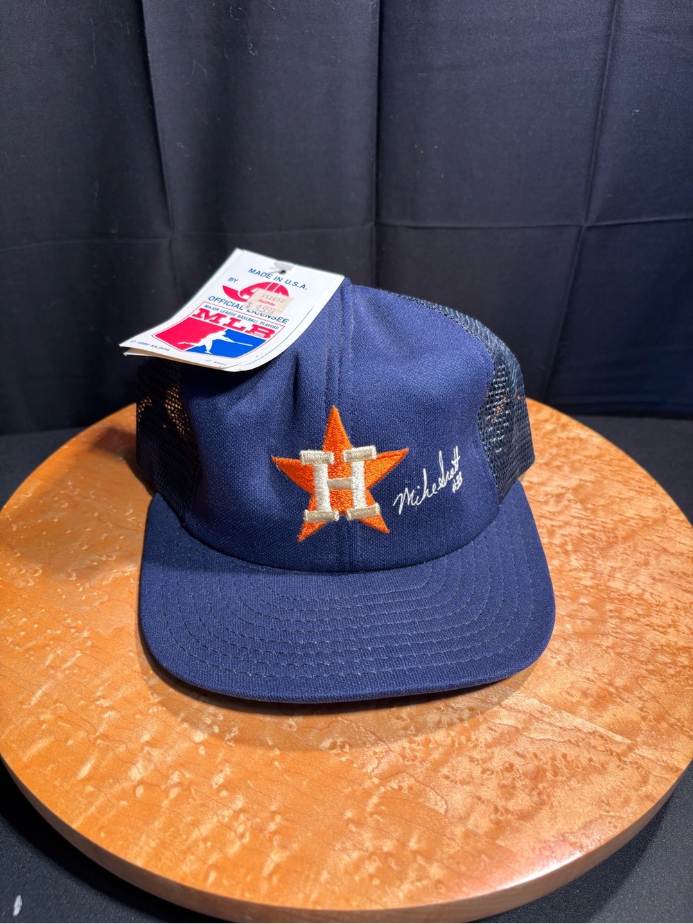 🔥 ULTRA RARE GRAIL 🔥 Vintage 1988 Houston Astros AJD Trucker Cap Mike Scott #33